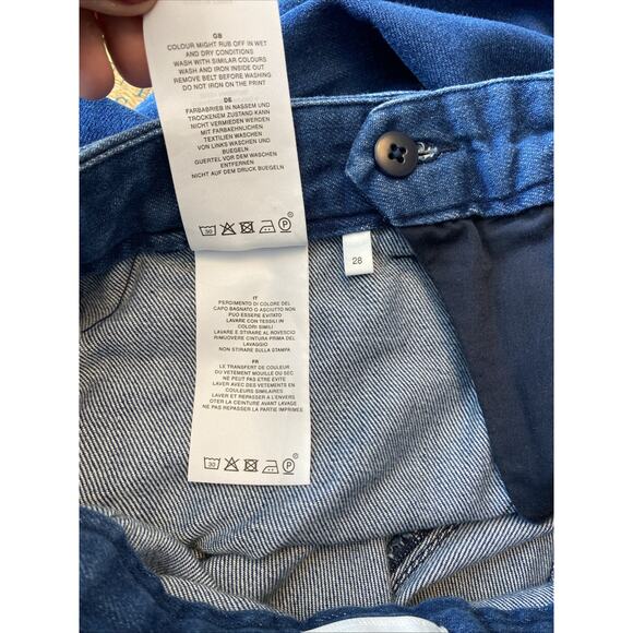 Closed Denim 28 High Waist Straight Leg Med Wash Belted Jeans Denim Milla - Picture 15 of 15